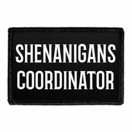 Shenanigans Coordinator | Hook and Loop Attach for Hats, Jeans, Vest, Coat | 2x3 in | by Pull Patch