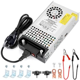 NUOWEIDE New Version 110V AC to 12V DC Converter Power Supply, AC to DC Converter 12v 50A 600W Switch Power Supply Transformer for RV, Pump, LED Strip, LCD Monitor