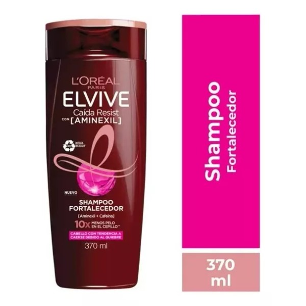 L'Oréal Paris Shampoo Fortalecedor Elvive Caída Resist Aminexil 370ml