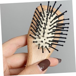 Mikinona 2pcs Paddle Massage Hair Comb Wooden Scalp Massage Brushes for Gentle Portable Hair Care Travel Friendly Design