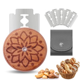 Epritliber UFO Bread Lame Cutter for Homemade Sourdough,Bread Scorer Tool for Sourdough with 5 Blades and Case,Slashing Tool Bread Cutting Knife for Artisan Bread and Baguette Makers,Dot flower
