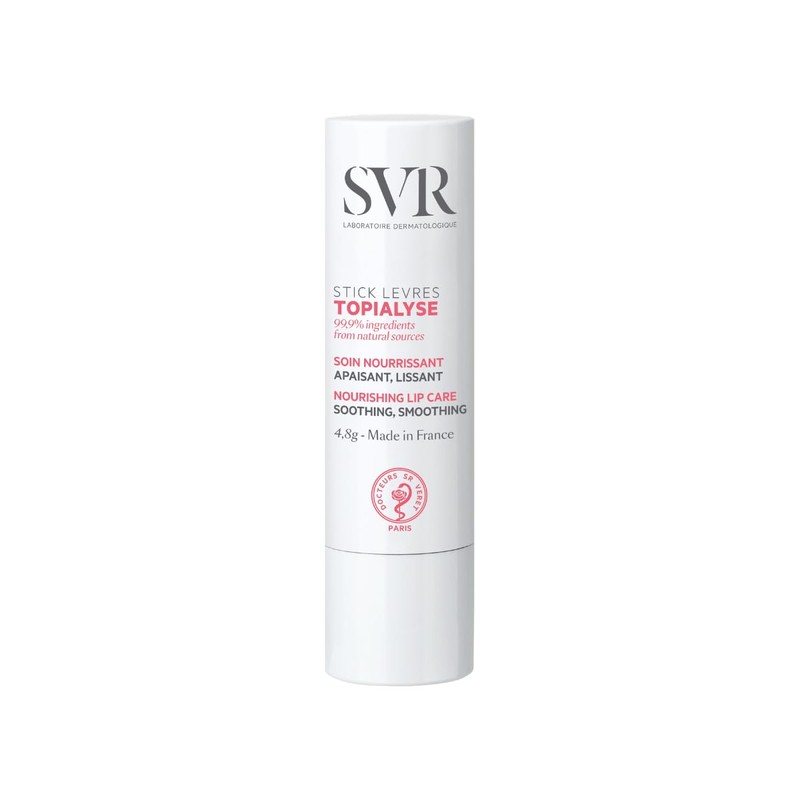 SVR Topialyse Bálsamo de Labios Vegetal Hidratante para Piel Seca,