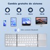 BEAUTY CHOICE Teclado Inalambrico Plegable,Teclado Bluetooth Portátil con Touchpad,Mini Teclados
