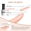 RARJSM Rubber Base Coat Gel Polish Nude Eggshell Pink Skin