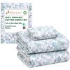 RUVANTI 100% Organic Cotton Sheets Twin XL, Percale Weave, GOTS