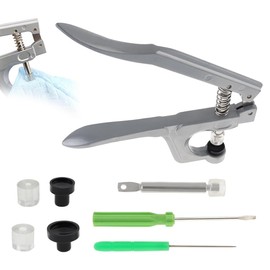 Lyaciomn Snap Pliers for Crafts Clothing, Snaps Fasteners Kit with Press Pliers Installment Tool, No-Sew Button Snap Fastener Easy Install