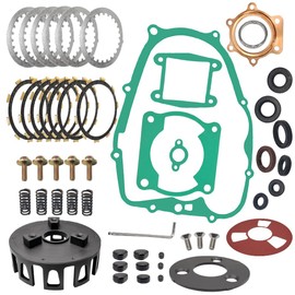 CNC Billet Heavy Duty Clutch Basket & Complete Gasket Kit Compatible with Yamaha Blaster 200 YFS200 1988-2006