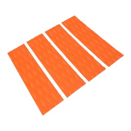Keenso 4Pcs Surfboard Traction Pad, Anti Slip Design Enhanced Safety Premium Secure Attachment for Skimboards Kayak (Orange)