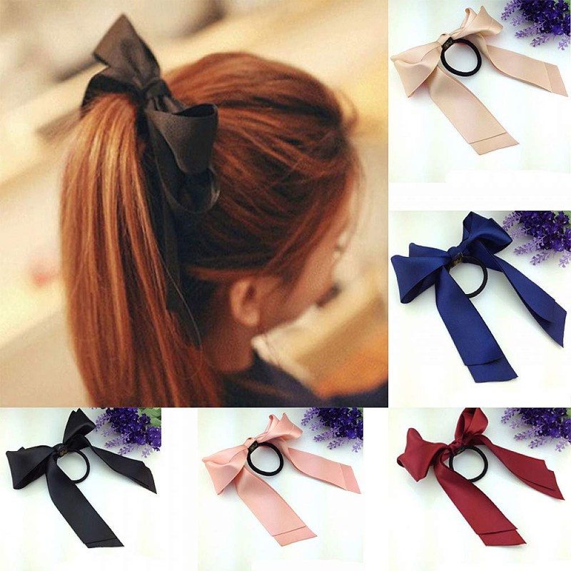 TRIXES 6 Pcs Assorted Color Elastic Hair Bands