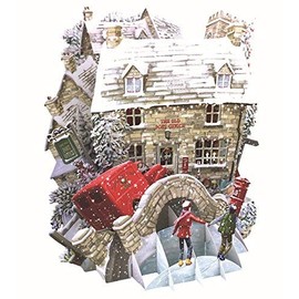 Paper D'Art Christmas Cards - The Old Post Office 3D Pop-Up Card
