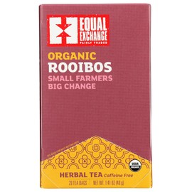 Equal Exchange Organic Rooibos, Herbal Tea, Caffeine Free, 20 Tea Bags, 1.41 oz (40 g)
