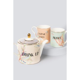 Yvonne Ellen Floral Teapot & 2 Small Mugs Set