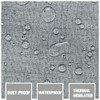 100% Blackout Curtains for Living Room, Thermal Insulated Noise Reducing