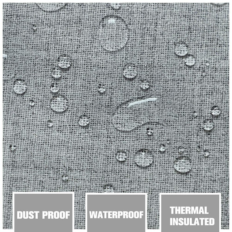 100% Blackout Curtains for Living Room, Thermal Insulated Noise Reducing