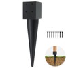 1 Pcs 4x4 Fence Post Anchor Ground Spike 16"(Inner Size