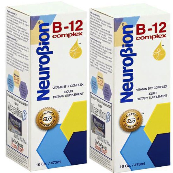 Neurobion Vitamin B12 Complex 16 Oz Liquid Citrus Flavor 2 Pack