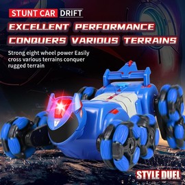 ATHLERIA 8WD Gesture Sensing Rc Stunt Car Toys for Boy Age 8-13,Hand Remote Control Car,Coolest Christmas Birthday Present Ideas for Boys Girls Kids Teens Age 8 9 10 11 12 13+ Year,Racing Drift Car