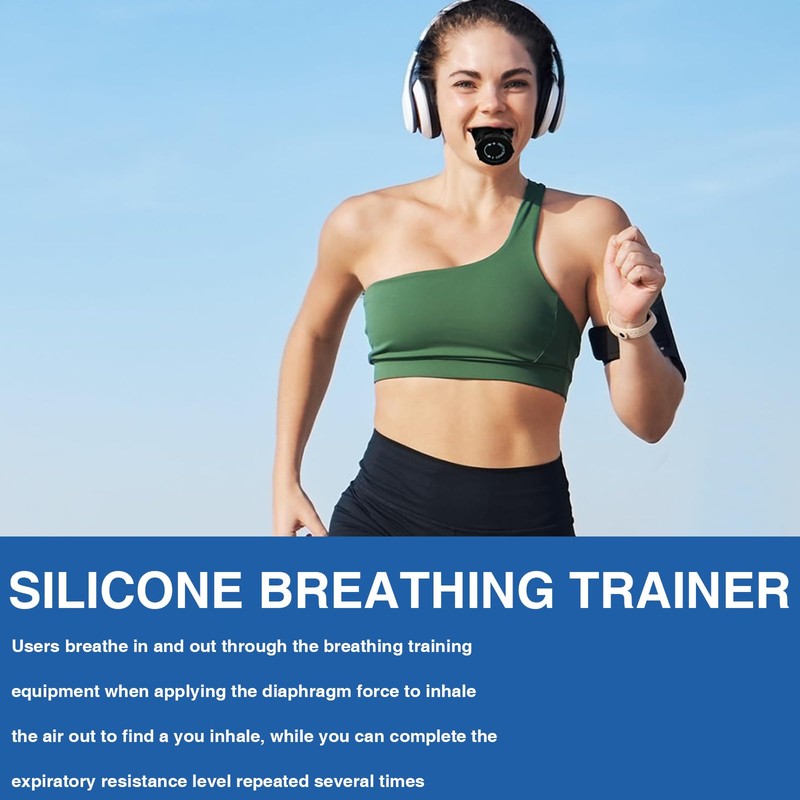 Katyjun Pack of 2 lung trainers, breathing trainer with adjustable