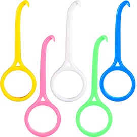 5 Pieces Aligner Removal Tool Retainer Remover Tool Kits Invisiline Chewies and Remover Tool Invisible Aligner Braces Remover Hook for Tooth Cleaning Oral Care (White, Yellow, Pink, Green, Blue)
