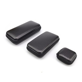 PARFCO Hard Drive Bag, Pack of 3 Charging Cable Bag, Portable Large, Medium and Small Headphone Bag, with Mesh Pocket, for Data Cable, Headphones, Keys