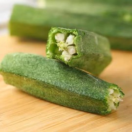 Handmade Freeze Dried Organic Okra - 1 oz