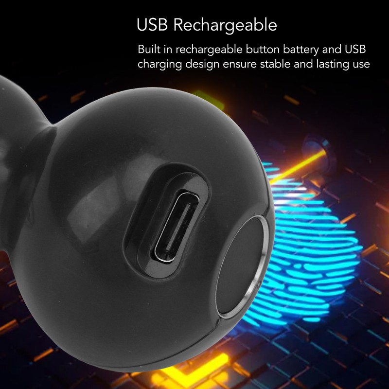 Fingerprint Padlock Waterproof USB Rechargeable Cabinet Lock for Door Luggage