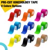 Kinesiology Tape Precut 3 Rolls, Athletic Sports Tape for Muscle