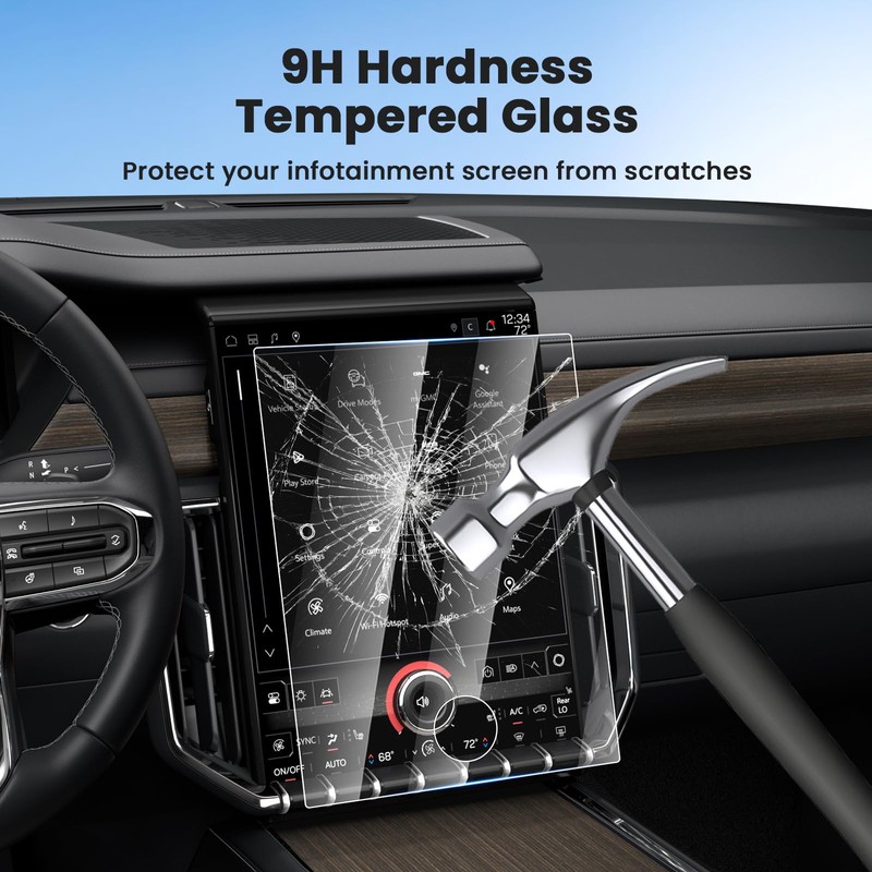 Canvcle Screen Protector for 2024 2025 2026 GMC Acadia (Elevation/AT4/Denali),