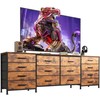 EKNKOZY TV Stand with 14 Drawers, Long Dresser for TV