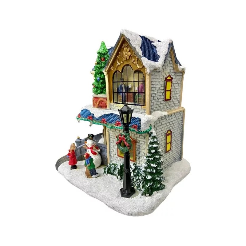 Home Accents Holiday Villa Casa Navideña Iluminada Luz Led Y