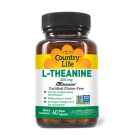 Country Life L-theanine, 200 mg, 60-Count by Country Life