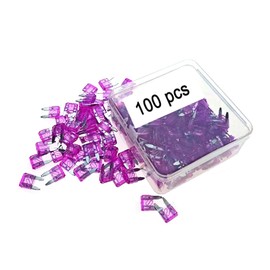3A, 3A Fuse, 3A Mini Blade Fuse, 3ACar Blade fuses, 3A Mini Fuses, car Mini fuses, Mini Blade Car Fuse,AutomotiveFuses and 4 Fuse Puller ATC/ATO Fast Blow for Automotive Car Truck SUV(100 Pcs)
