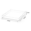 ATOZONE Clear extra large Ottoman Tray with Handles 18"x18"x2" Spill