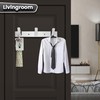 Maxzwell Wall Mounted Coat Rack with 3 Chrome Hooks –