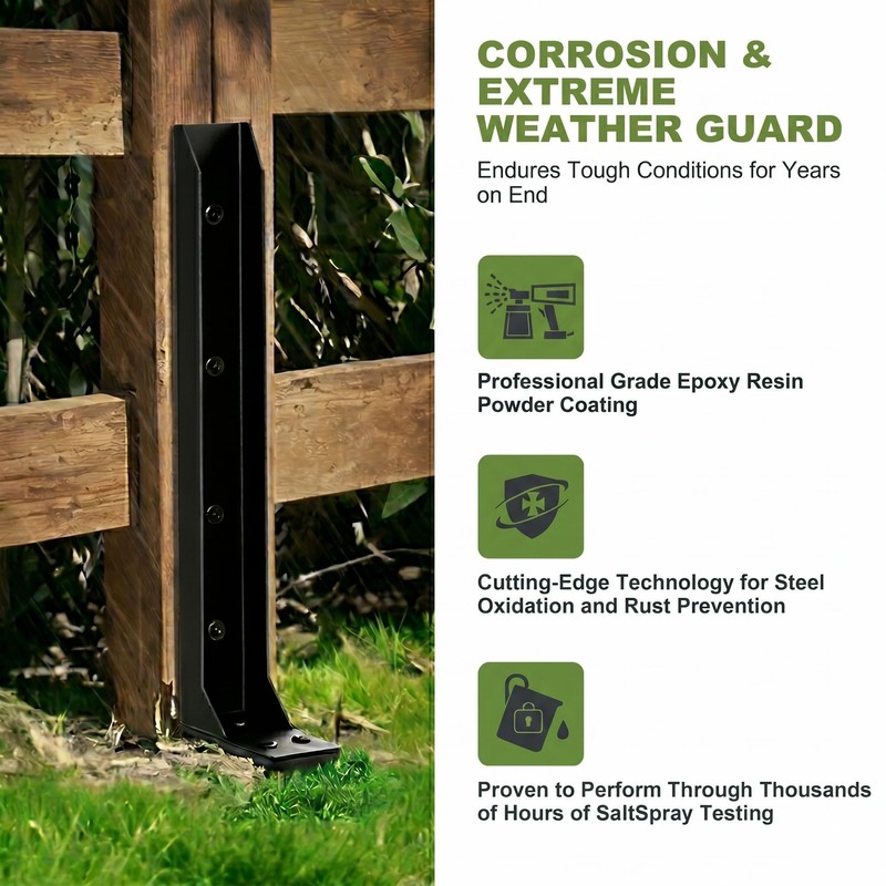 ITeeLas Fence Post Repair Kit,Fence Post for Repairing Leaning,Broken Wood