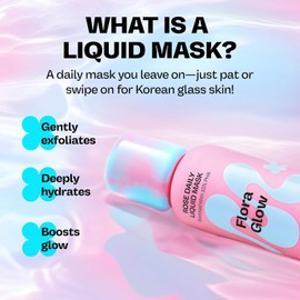 MAMONDE Flora Glow Rose Daily Liquid Mask | Hydrating, Exfoliating, Smoothing Korean Leave-On Face Mask with Hyaluronic Acid & Peptides For Korean Glass Skin | For All Skin Types