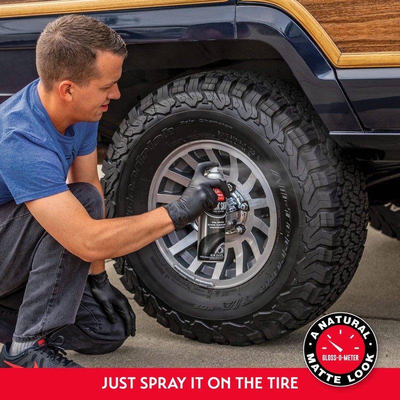 Griot's Garage Black Satin Tire Coating, Provides a Low-Gloss, Satin