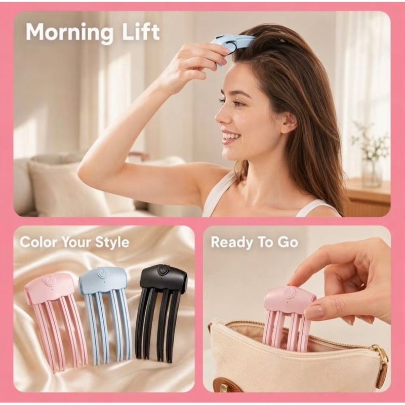 Electric Heating Hair Top Alat pemanas elektrik Clip Teeth Increase