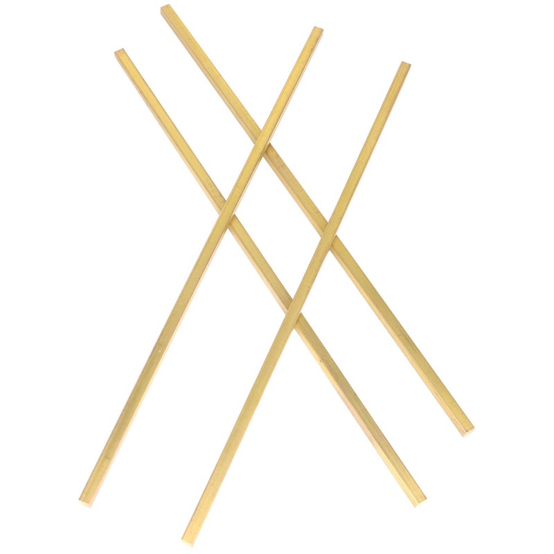 4 pcs 1/4" x 1/4" C360 Brass Square BAR 12"