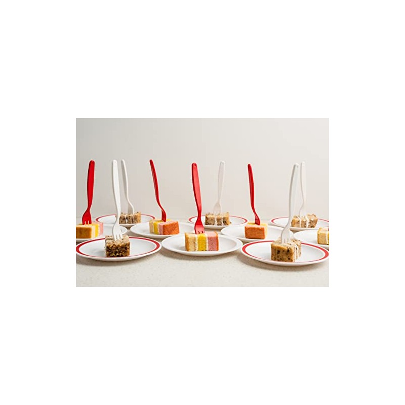 Harfield Small Cutlery Set - Red Reusable Virtually Unbreakable Polycarbonate