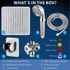 Voolan High Pressure Rain Shower Head with Handheld Spray Combo,