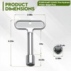P1300-PART-13-KEY Fire Hydrant Water Spigot Key for Wall Hydrant/Outdoor