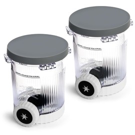 aismile 16oz Replacement Pints with Silicone Lids – 2-Pack- Compatible with Ninja Swirl by CREAMi NC701 Series – BPA-Free, Leak-Proof, Freezer & Dishwasher Safe Containers