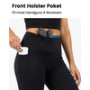 Lilcreek Women’s Cotton Conceal Carry Leggings, High-Waist Concealed Carry Tummy