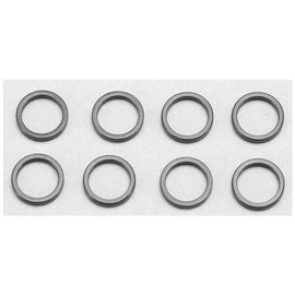 Yokomo ZC-A5710BA Aluminum Shims, 0.2 x 0.3 x 0.04 inches (5 x 7 x 1.0 mm), Pack of 8 (Black)