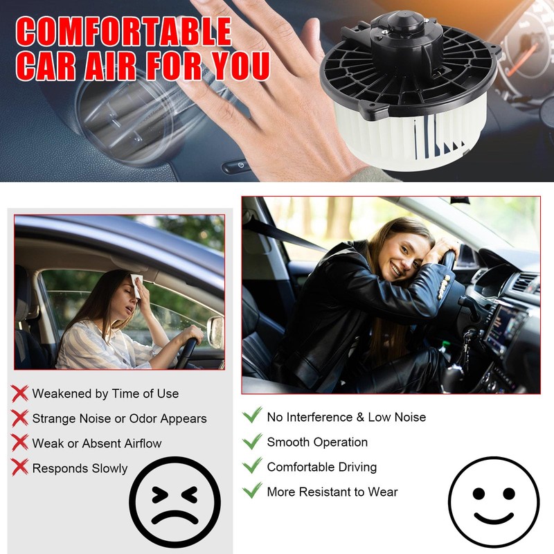 700005 AC Heater Blower Motor Fan Compatible with 2001-2005 for