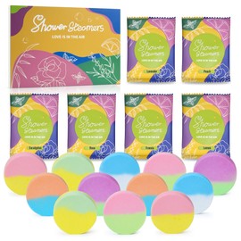 Aromatherapy Shower Steamers 12 Pack - Relaxation Birthday Gift Set for Women, Shower Bombs Tablets for Stress Relief and Self Care, Luxury Home Spa Presents for Her, Mom