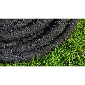 Rocky Mountain Goods Soaker Hose - Heavy duty rubber - Saves 70% water - End cap included for additional hose connect - Great for gardens/flower beds - Reinforced fittings (50-Feet by 5/8-Inch)