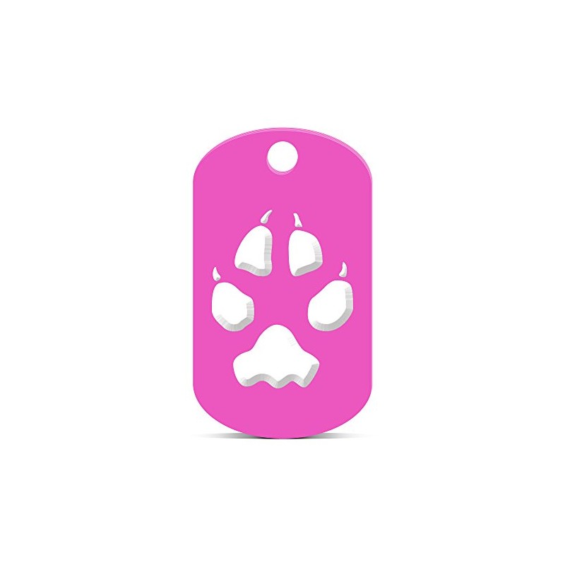 fagraphix Coyote Tracks Keychain GI Dog Tag Engraved Hunting Print