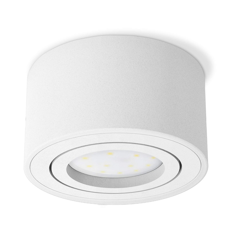 Celi-1 Surface-Mounted Spotlights in Aluminium, White / Black, with LED